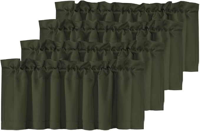 H.VERSAILTEX 4 Panels Blackout Valances by HVERSAILTEX