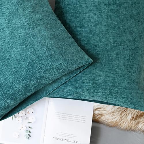 CaliTime Throw Pillow Covers Decorative 20 X 26 Inches Pack of 2 Cozy Chenille - Image 6