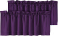 H.VERSAILTEX Blackout Valances for Windows, Kitchen Window Valance Curtains for by HVERSAILTEX