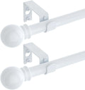 GXOACKJ 2 Pack White Curtain Rods by GXOACKJ