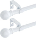 GXOACKJ 2 Pack White Curtain Rods by GXOACKJ
