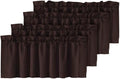 H.VERSAILTEX Blackout Valances for Windows, Kitchen Valance Curtains for Living by HVERSAILTEX