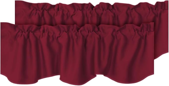 H.VERSAILTEX 2 Panels Christmas Blackout Curtain Valances by HVERSAILTEX