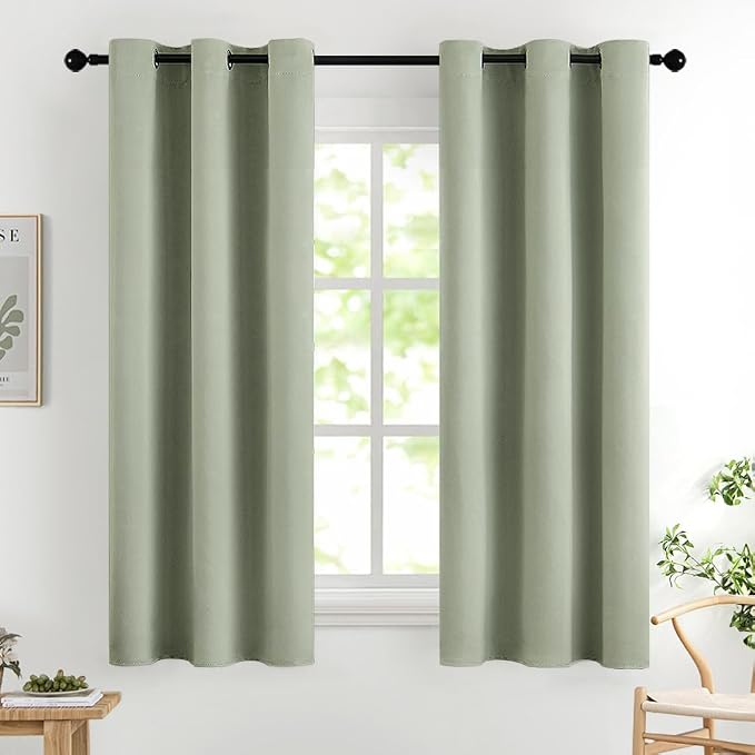 MIULEE Room Darkening Curtains Thermal Insulated Drapes Solid Window Treatment by MIULEE
