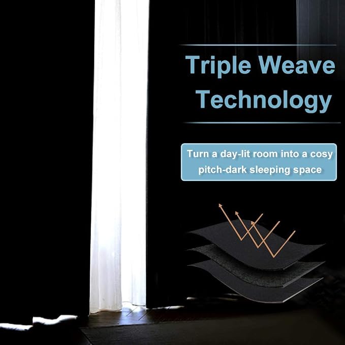 RYB HOME Short Blackout Curtains - Image 7