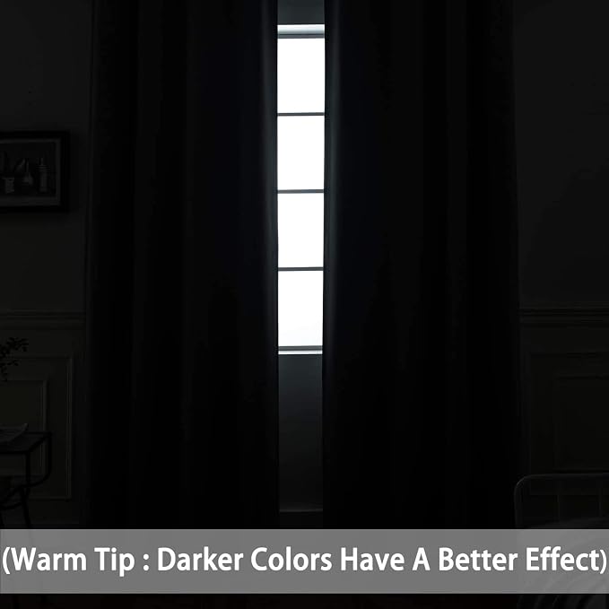 Yakamok 84 Inch Length Blackout Curtains - Image 3