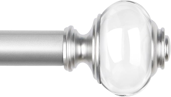 Curtain Rods for Windows 48 to 84, USFOOK 7/8 Inch Telescoping Splicing Drapery by USFOOK