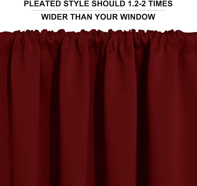 RYB HOME Short Blackout Curtains - Image 5