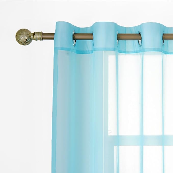NICETOWN Sheer Curtains for Bedroom Windows 84 inch Length, Grommet Casual - Image 5