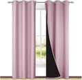 NICETOWN 100% Blackout Window Curtain Panels, Heat and Cold Blocking Drapes by NICETOWN