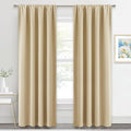 RYB HOME 2 Panels Doorway Curtains, Thermal Insulated Privacy Rod Pocket Easy by RYBHOME