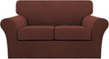 Turquoize 3 Piece Sofa Covers For 2 Cushion Couch Sofa Slipcover Soft Couch by Turquoize