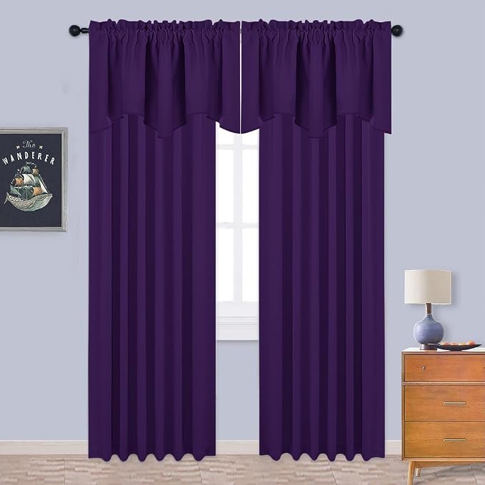 NICETOWN Blackout Window Treatment Valances - Image 5