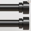 Lootkell 2 Pack Modern Black Curtain Rods Set by Unknown