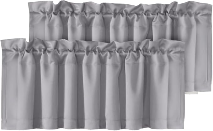 H.VERSAILTEX Blackout Grey Valances by HVERSAILTEX