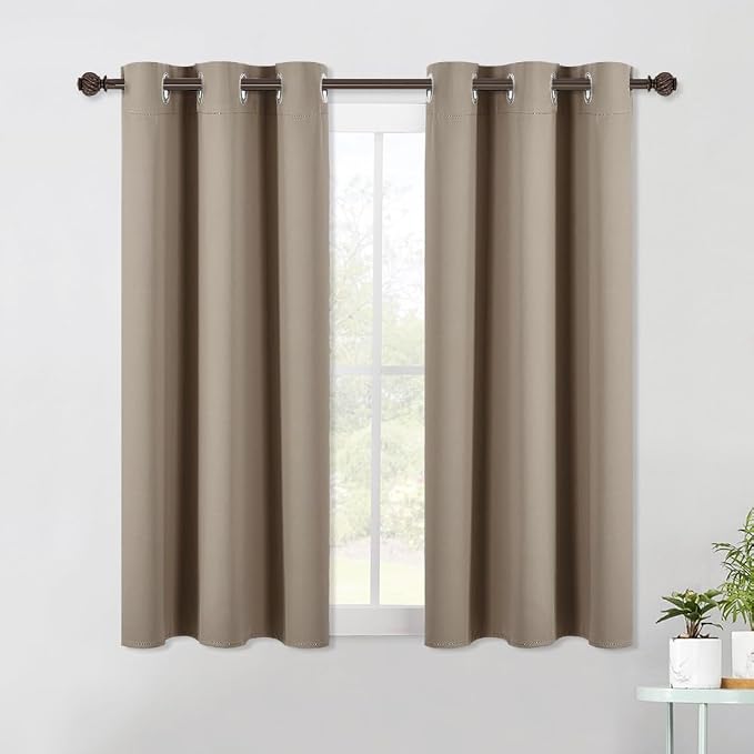 NICETOWN Kitchen Blackout Short Curtain Panels by NICETOWN