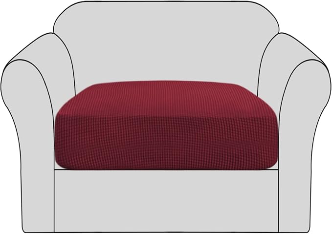 H.VERSAILTEX High Stretch Individual Seat Cushion Covers Sofa Slipcovers Couch by HVERSAILTEX