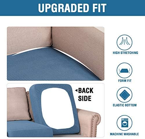 H.VERSAILTEX Super Stretch Couch Cushion Covers Sofa Cushion Slipcovers - Image 7