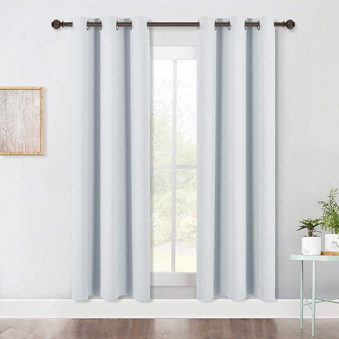 NICETOWN Room Darkening Window Curtain Panels, Easy-Care Solid Thermal by NICETOWN