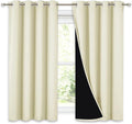 NICETOWN Cold Blocking Curtains, Bedroom Full Blackout Curtain Panels, Great Job by NICETOWN