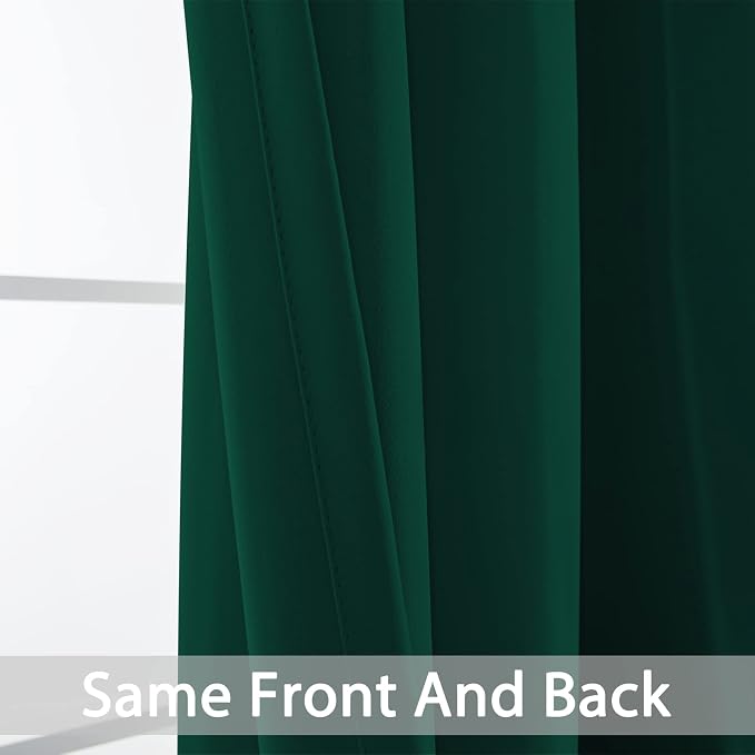 Yakamok Dark Green Blackout Curtains - Image 5