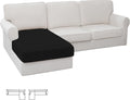 Easy-Going Stretch Sectional Couch Covers 1 Piece Chaise Lounge Slipcover L by Easy-Going
