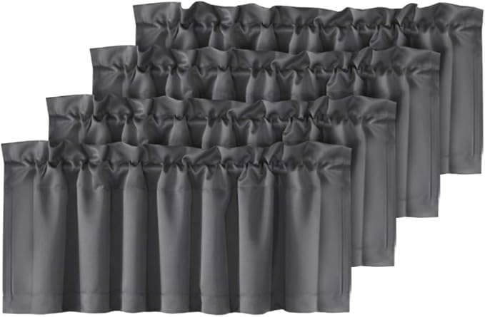 H.VERSAILTEX Blackout Valances for Windows, Kitchen Valance Curtains for Living by HVERSAILTEX