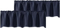 Chyhomenyc Navy Blue Blackout Valances by Chyhomenyc