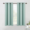 NICETOWN Aqua Blue Blackout Curtain Panels 48 inch Long Set of 2 by NICETOWN