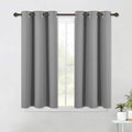 NICETOWN Silver Grey Small Window Blackout Curtain Panels by NICETOWN
