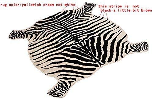 Zebra Rug Faux Zebra Print Area Rug Animal Hide Mat/Carpets - Image 3