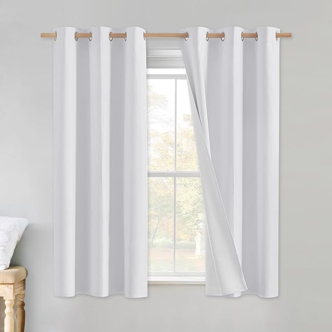 NICETOWN 100% Absolutely Blackout Linen Curtains by NICETOWN