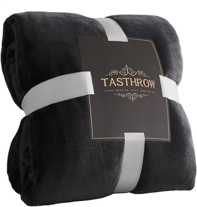 TASTHROW Large Flannel Fleece Throw Blanket, 90×90 Inch by TASTHROW