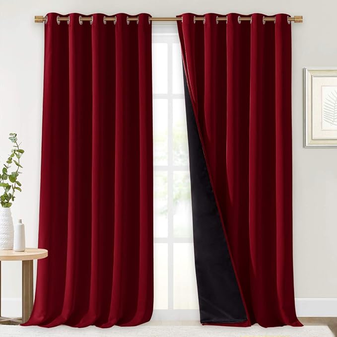 NICETOWN Truly Blackout Drapes for Living Room, Heavy-Duty Full Light Shading by NICETOWN
