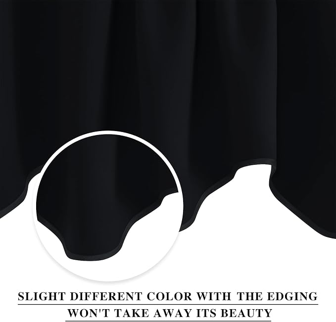 NICETOWN Black Valances for Windows - Image 3
