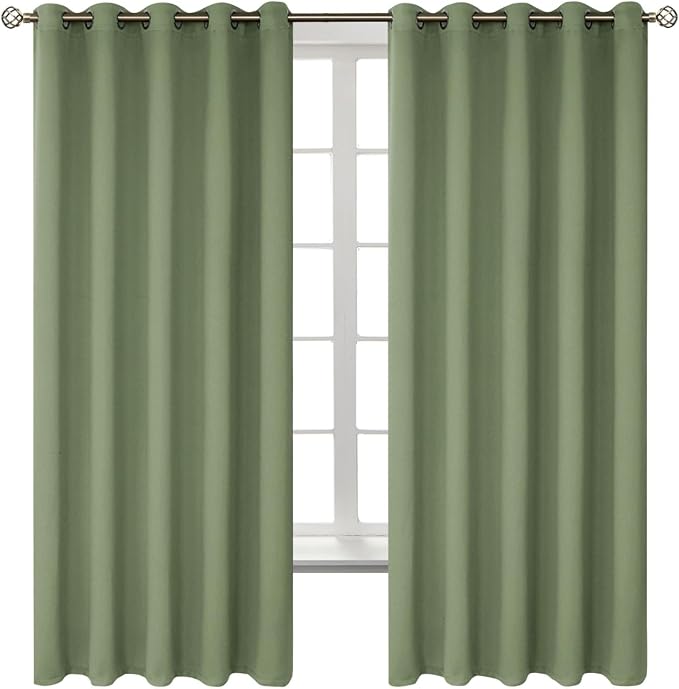 BGment Room Darkening Curtains 63 Inches Long by BGment
