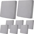 Newwiee 8Pcs Patio Cushion Covers Stretch Outdoor Cushion Cover Replacement by Newwiee