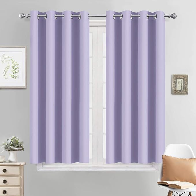 Yakamok Lilac Blackout Drapes for Bedroom by Yakamok