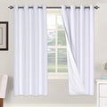 H.VERSAILTEX Linen Blackout Curtains 72 Inches Long 100% Blackout Thermal by HVERSAILTEX
