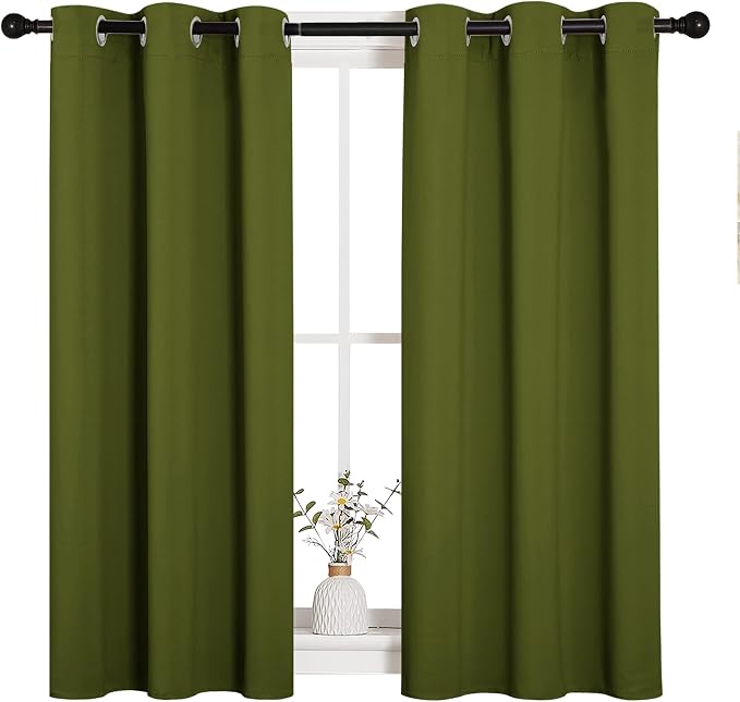 NICETOWN Christmas Bedroom Curtain Panels Blackout Draperies, Holiday Christmas by NICETOWN