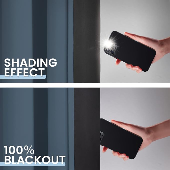 SimpleHome 100% Blackout Curtains - Image 3
