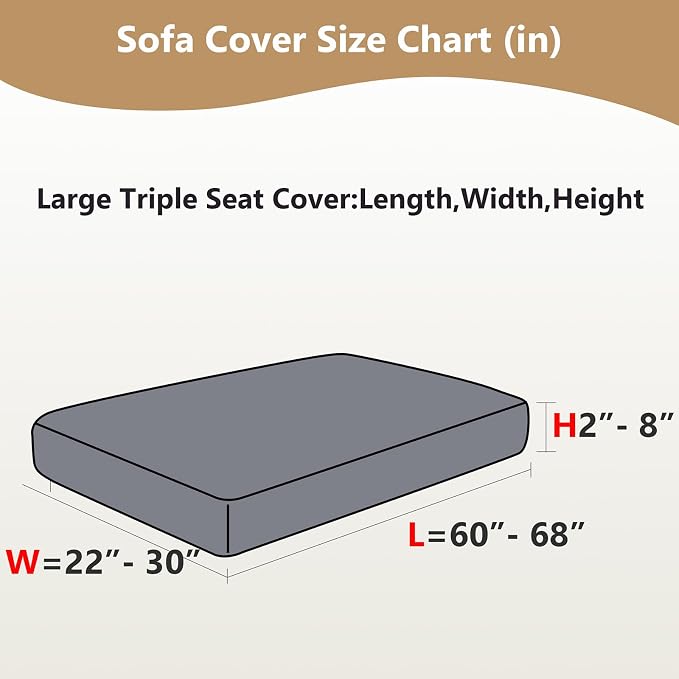 Couch Cushion Covers for Sofa Couch Covers Wear-Resistant Universal Sofa Cover - Image 3