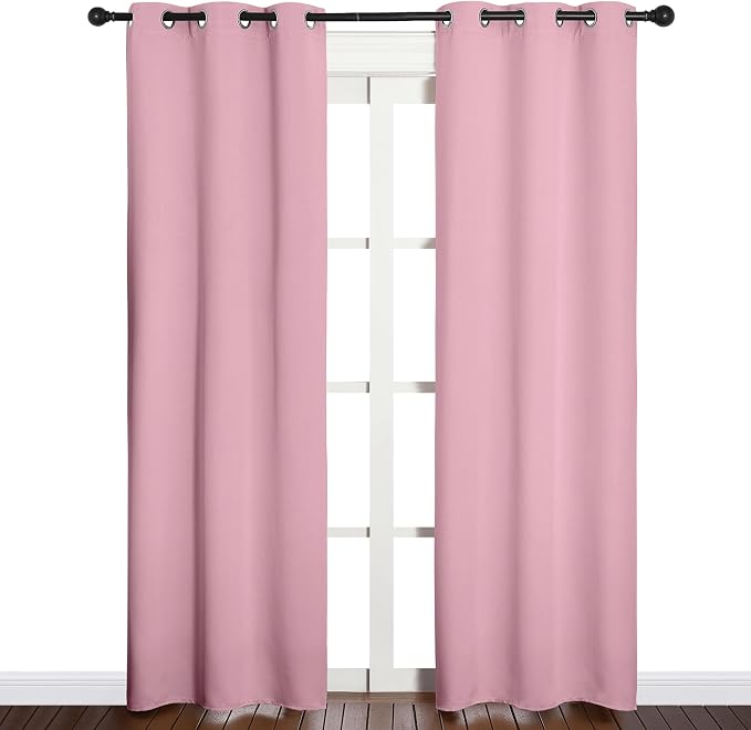 NICETOWN Window Curtain Panels, Thermal Insulated Solid Grommet Blackout - Image 2