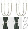 BEL AVENIR Curtain Rope Tiebacks, Drapery Rope Holdbacks by BELAVENIR