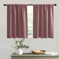 RYB HOME Short Dusty Pink Blackout Curtains by RYBHOME