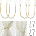 BEL AVENIR Curtain Rope Tiebacks, Drapery Rope Holdbacks by BELAVENIR
