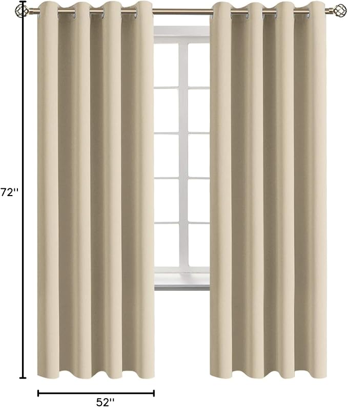 BGment Room Darkening Curtains 72 Inches Long - Image 9
