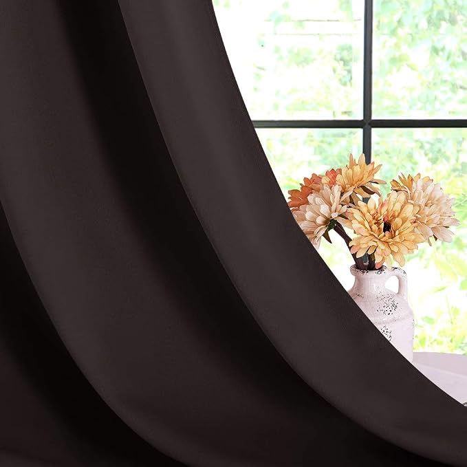 NICETOWN Blackout Draperies Curtains, Energy Smart Thermal Insulated Solid - Image 5
