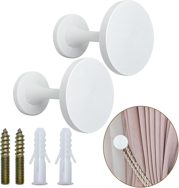 Curtain Tiebacks 2 Pack Curtain Holdbacks Zinc Alloy Curtain Tie Backs Wall by Shonmogar