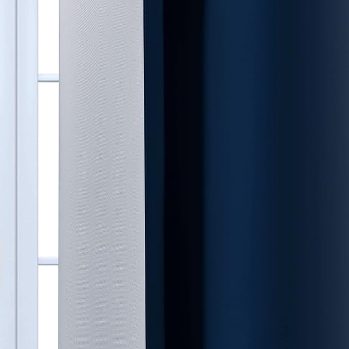 Yakamok Blue Ombre Curtains Room Darkening Grommet Curtains - Image 7